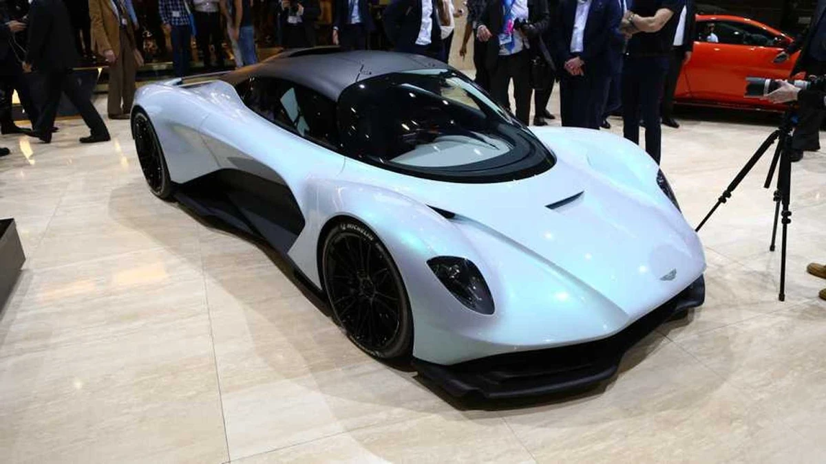 The AM-RB 003 concept was presented to the public at the 2019 Geneva Motor Show.